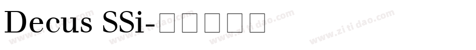 Decus SSi字体转换